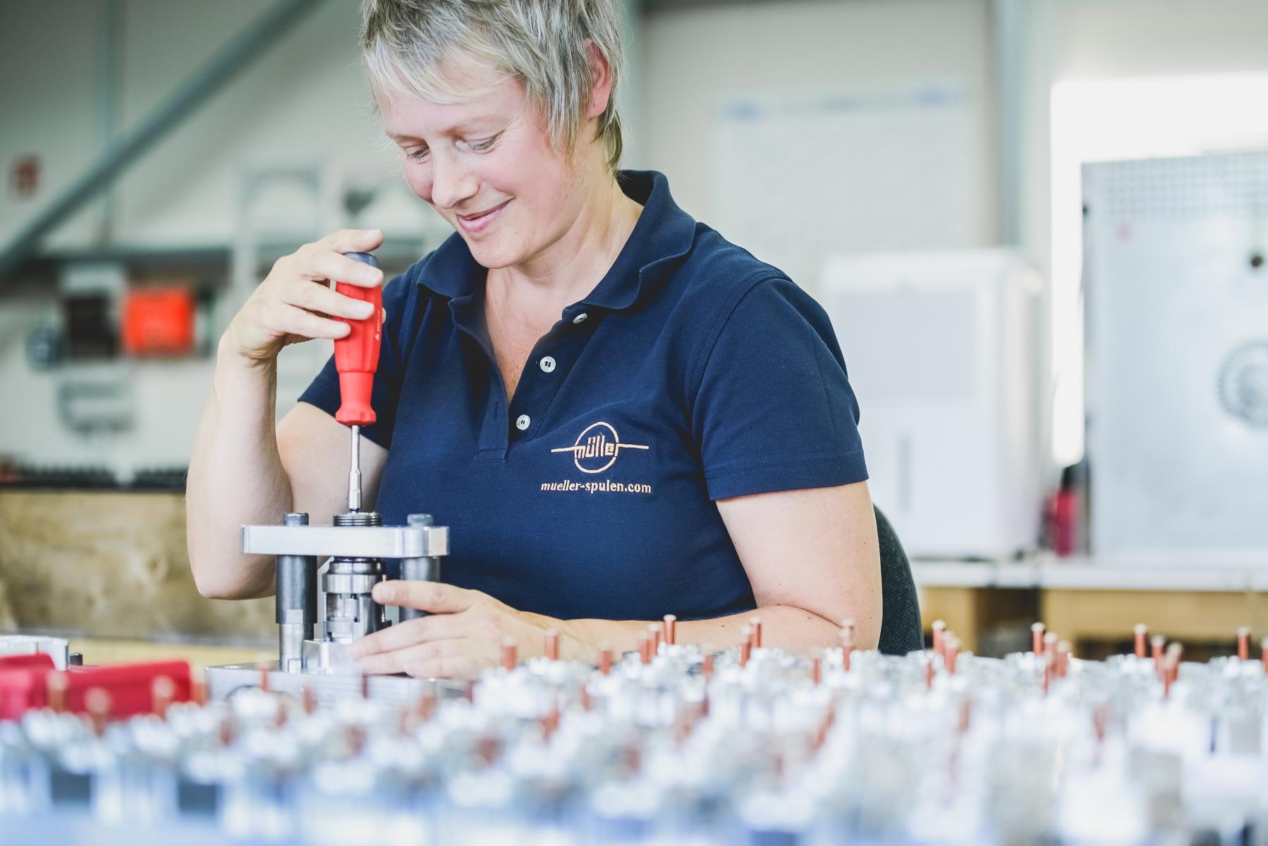 Spulenproduktion bei Müller Spülen