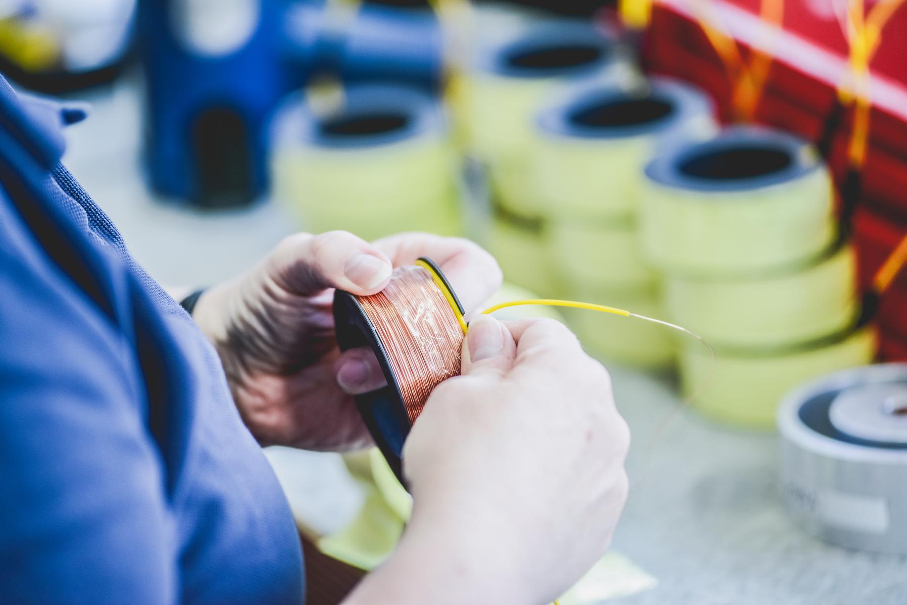 Spulenproduktion bei Müller Spülen